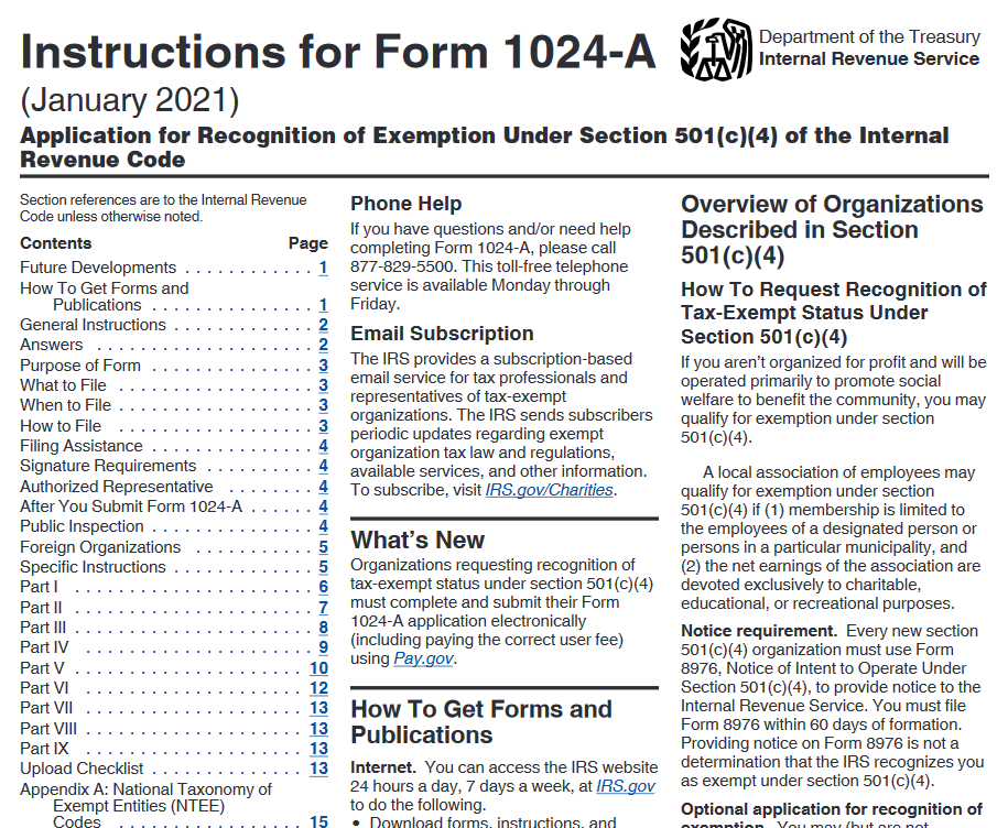 Irs Revises Application For Tax Exempt Status 501c4 To Allow E Filing Cpa Practice Advisor 7710