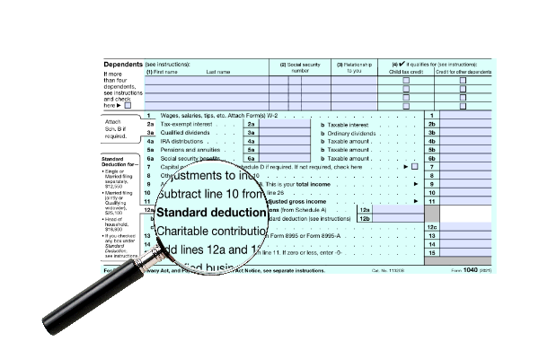 DEDUCTION on 1040 Magnifying Glass IMOBANNON 05092022